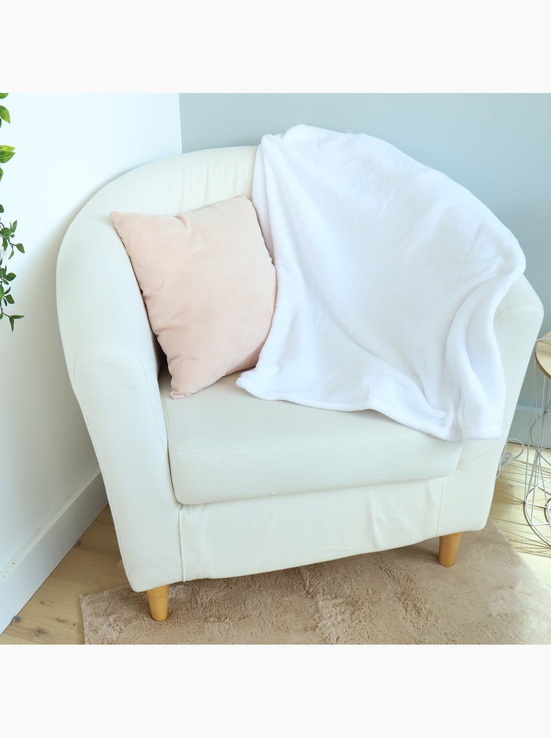 Coussin plaid Harry Potter 2 en 1 Hedwige - 100% Polyester Blanc - Kiabi