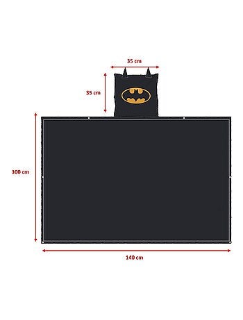 Coussin Plaid Polaire Batman - 100% Polyester