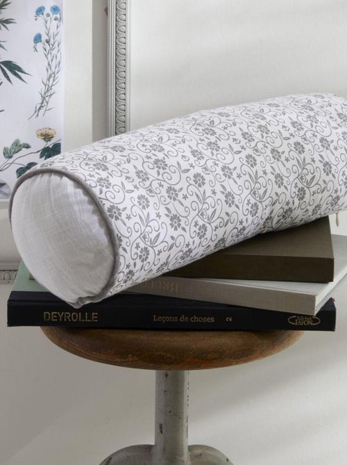 Coussin polochon déhoussable imprimé 'CHARME' 'TODAY' - Kiabi