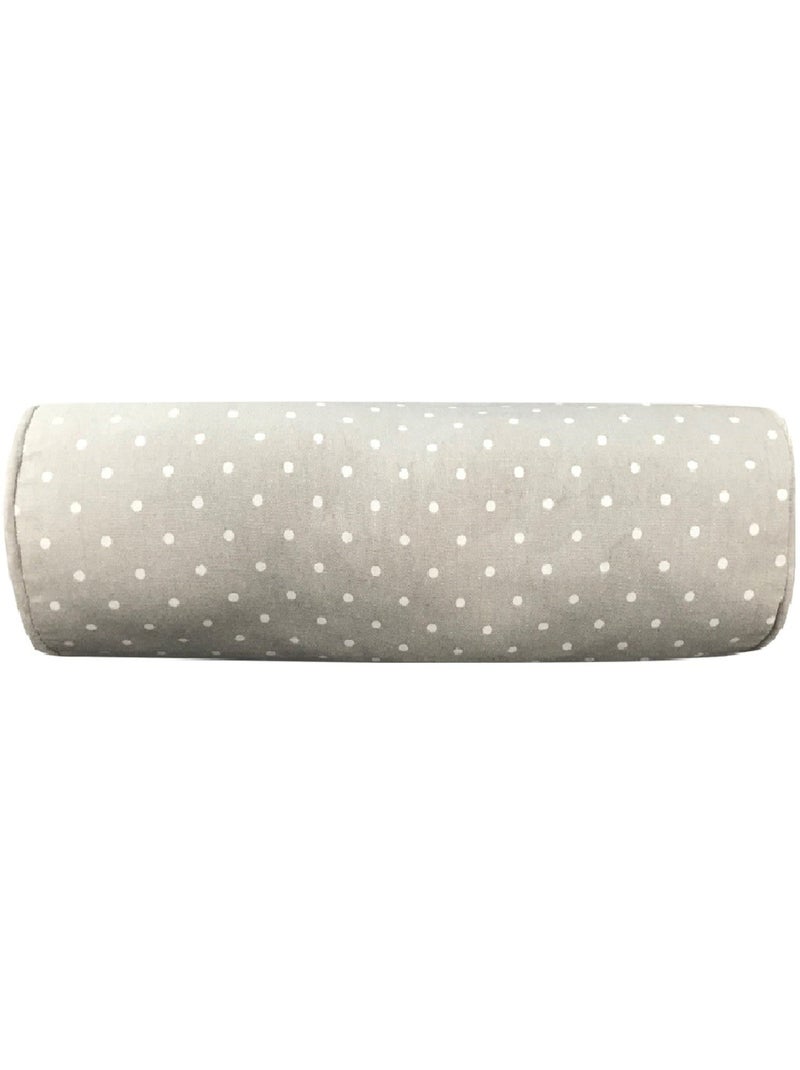 Coussin polochon imprim? rayures coton CHARME Gris - Kiabi