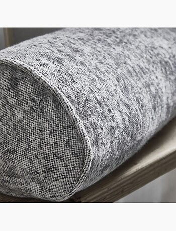 Coussin polochon imprimé a carreaux coton MOUNTAIN