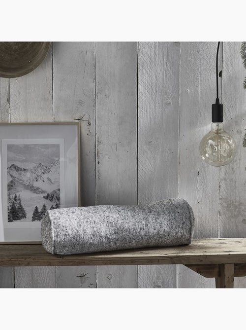 Coussin polochon imprimé a carreaux coton MOUNTAIN - Kiabi