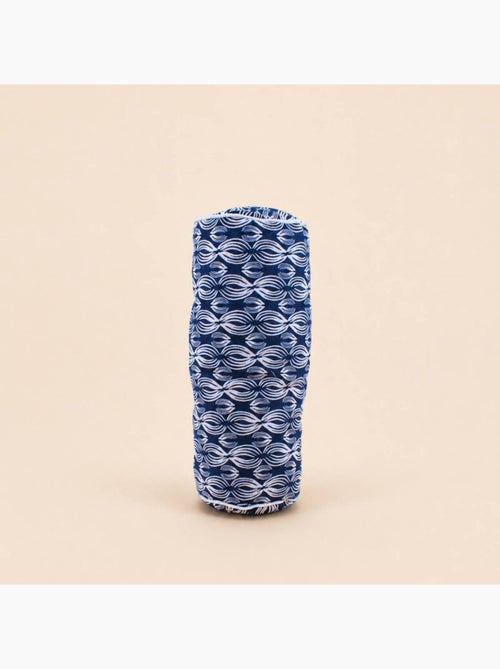 Coussin polochon imprimé géométrique bleu 16x38cm - Kiabi Coussin polochon imprimé géométrique bleu 16x38cm - Kiabi