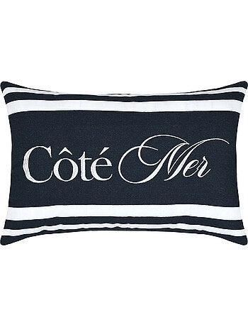 Coussin polycoton Côté Mer