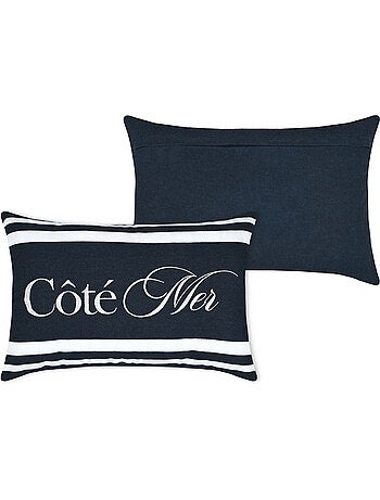 Coussin polycoton Côté Mer