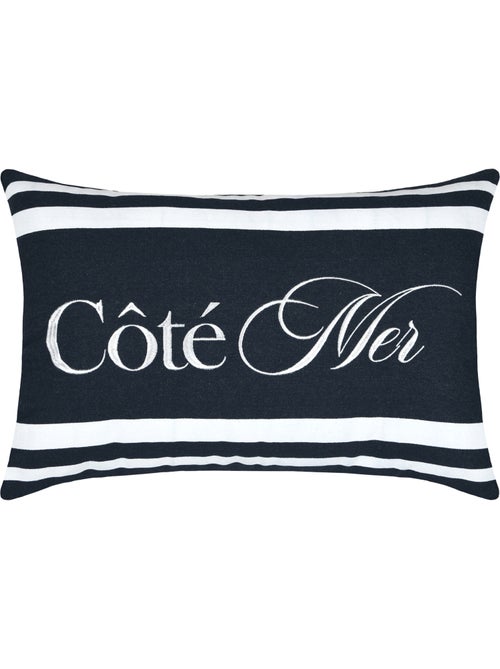 Coussin polycoton Côté Mer - Kiabi