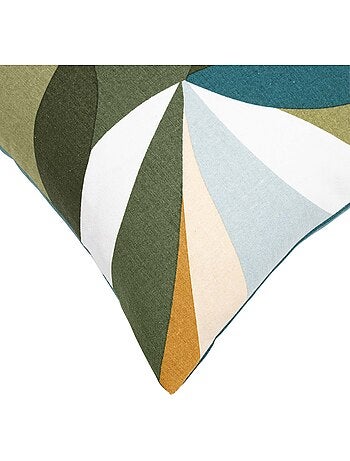 Coussin déhoussable – polycoton – imprimé Swan