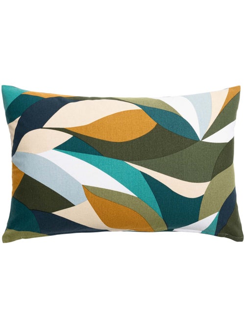 Coussin polycoton motif feuilles graphiques - Kiabi Coussin polycoton motif feuilles graphiques - Kiabi