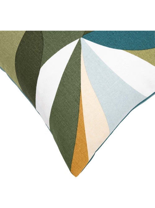Coussin polycoton motif feuilles graphiques - Kiabi Coussin polycoton motif feuilles graphiques - Kiabi