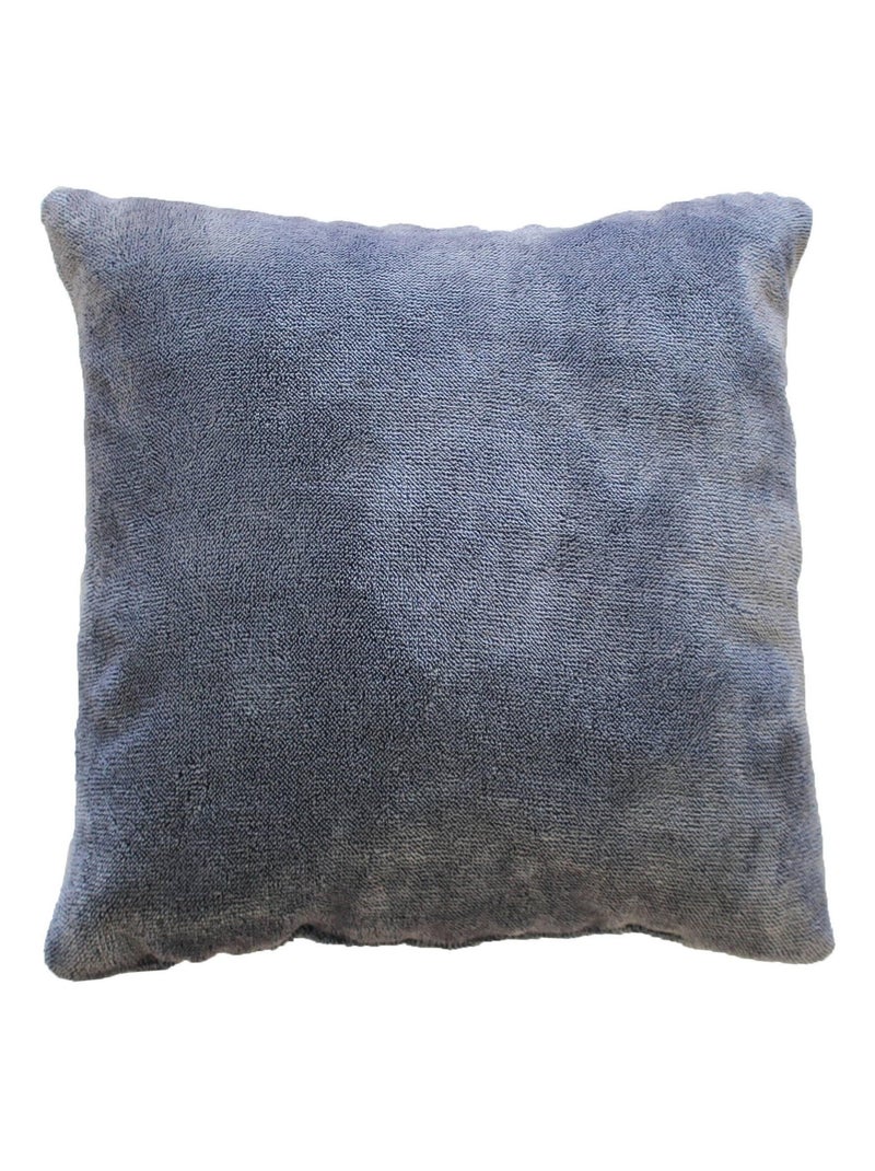 Coussin polyester Flanelle Sweden Bleu 40 x 40 cm Bleu - Kiabi
