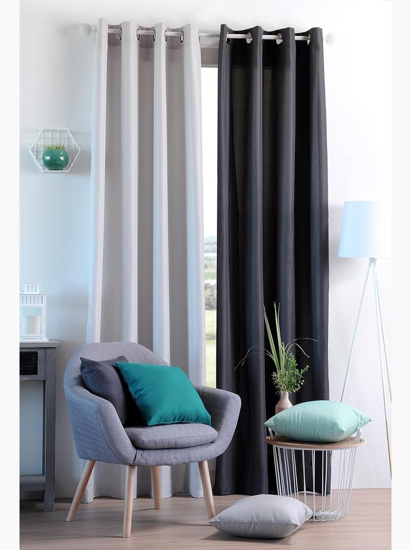 Coussin polyester Uni pop color nelson Gris moyen - Kiabi