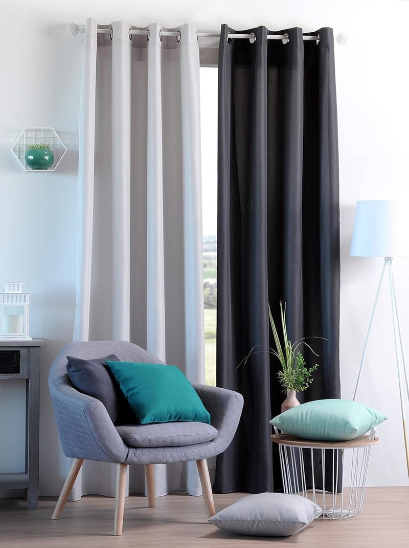 Coussin polyester Uni pop color nelson Noir - Kiabi