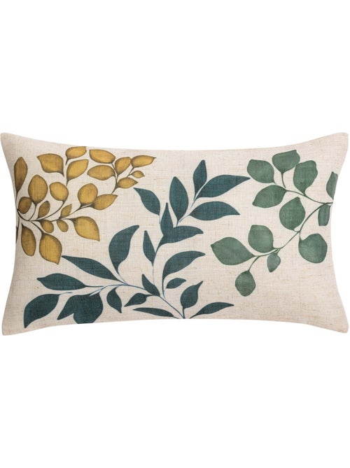 Coussin polylin imprimé feuillages - Kiabi