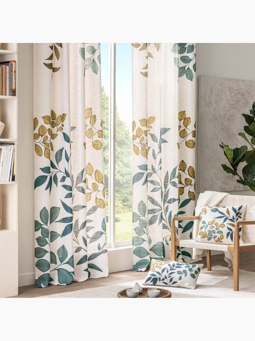 Coussin polylin imprimé feuillages - Kiabi