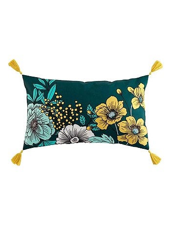 Coussin pompons 30x50 Bohoflora - Kiabi
