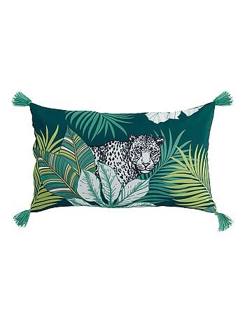 Coussin Pompons Cap Nature 30x50cm - Kiabi
