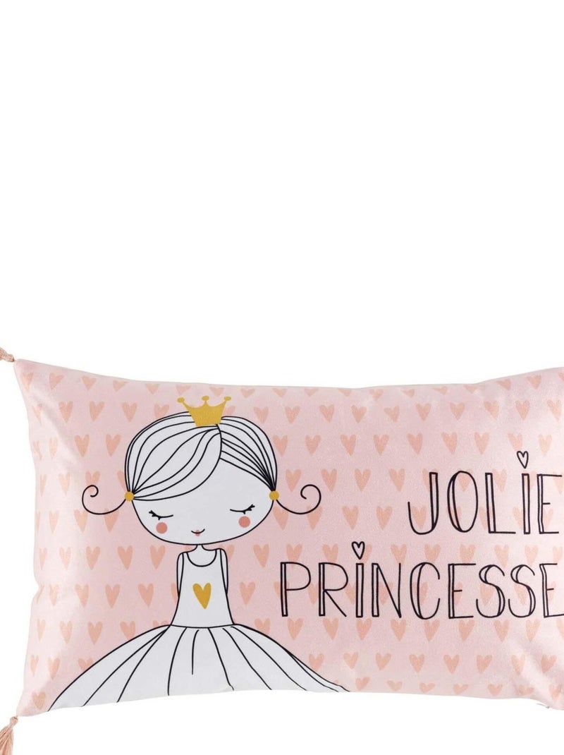 Coussin pompons princesse Leonie Rose - Kiabi