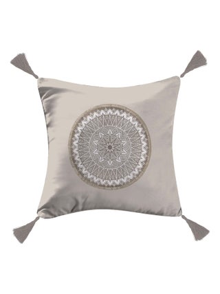 Coussin pompons Rosace Wild night