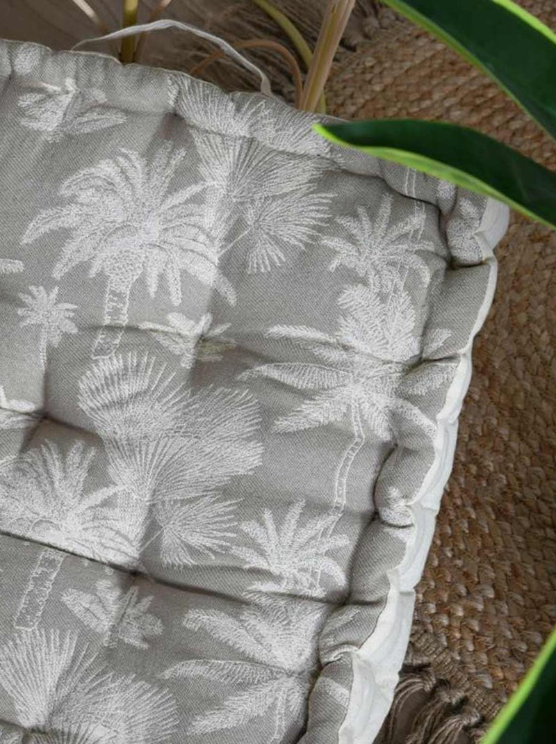 Coussin pouf de sol Beige - Kiabi