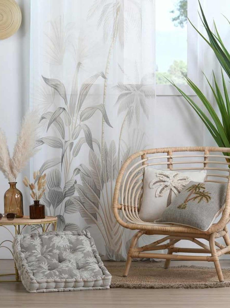 Coussin pouf de sol Beige - Kiabi