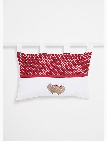 Coussin pour tête de lit, c¿urs et pois - AFIBEL