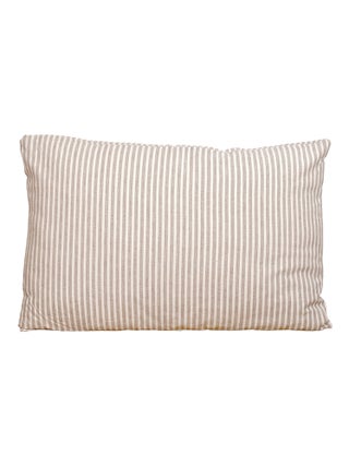 Coussin rayé 100% coton