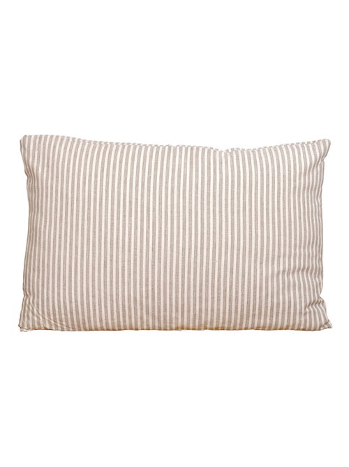 Coussin rayé 100% coton - Kiabi