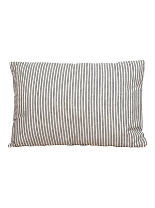 Coussin rayé 100% coton