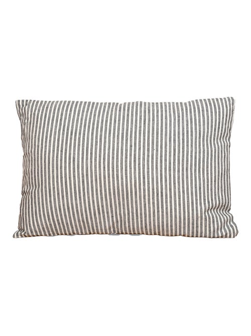 Coussin rayé 100% coton - Kiabi