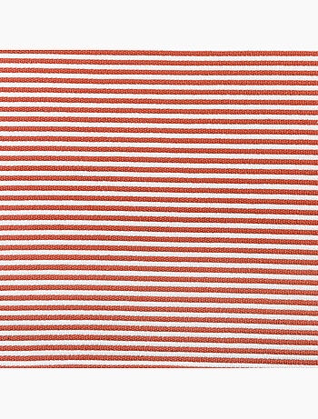 Coussin rayé à pompons