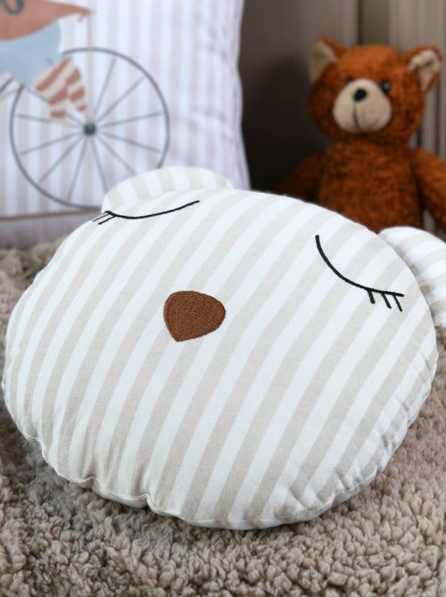 Coussin rayé en forme d'ours - Kiabi Coussin rayé en forme d'ours - Kiabi