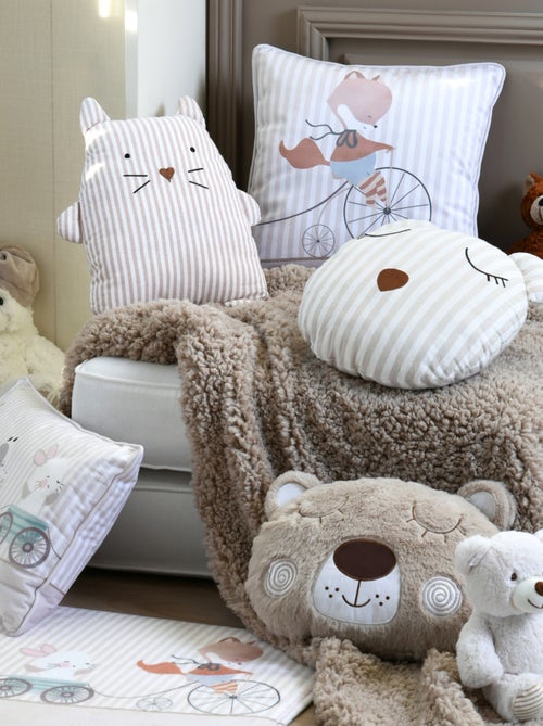 Coussin rayé en forme d'ours - Kiabi Coussin rayé en forme d'ours - Kiabi