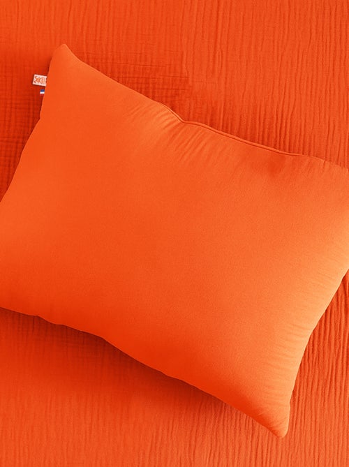 Coussin Rectangle en Coton Bio Fraise - Kiabi