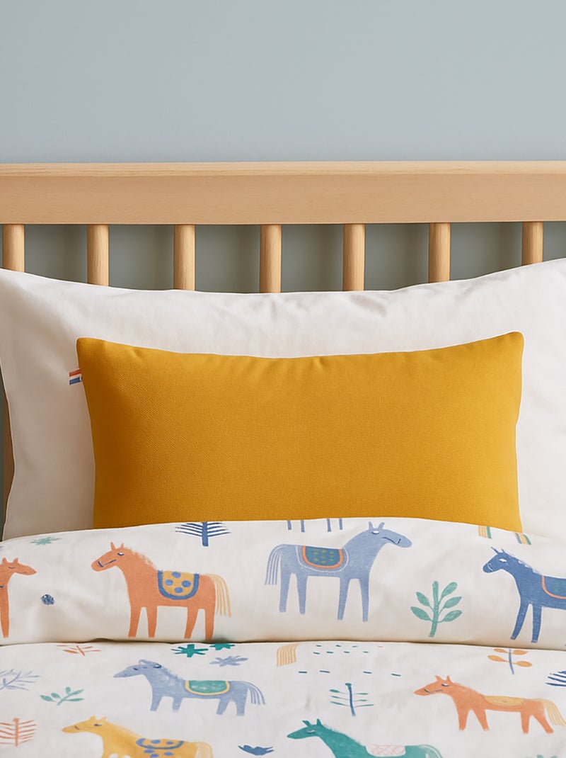 Coussin Rectangle En Coton Bio Honey Beige - Kiabi