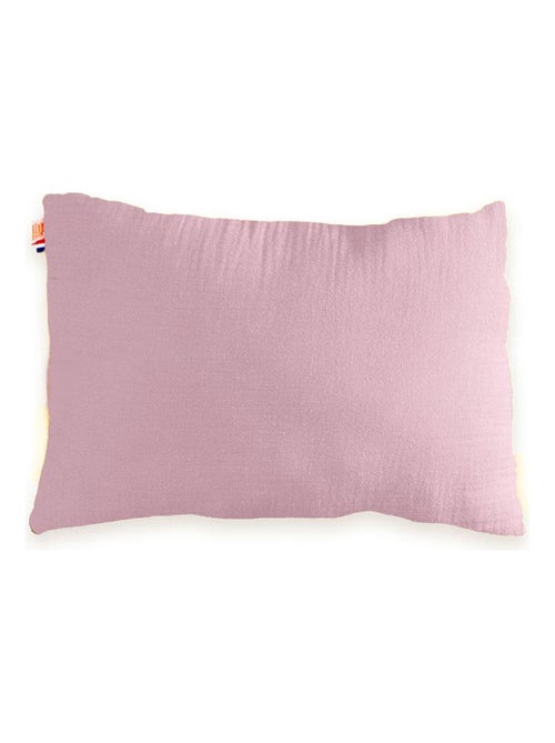 Coussin Rectangle en Coton Bio Rose - Kiabi