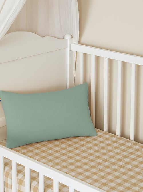 Coussin Rectangle En Coton Bio Vert - Kiabi
