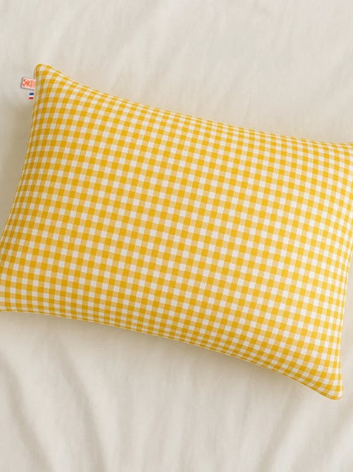 Coussin Rectangle En Coton Bio Vichy - Kiabi