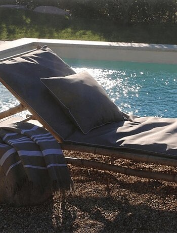 Coussin rectangle uni extérieur