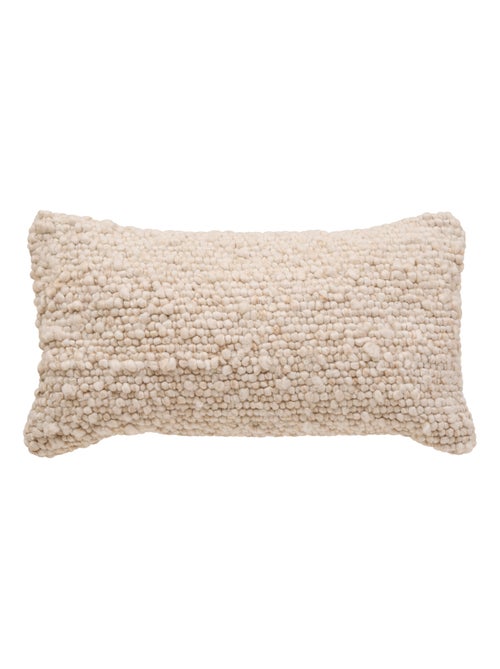 Coussin rectangulaire  - Effet laine déhoussable - Kiabi