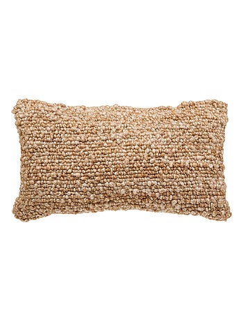 Coussin rectangulaire - Effet laine déhoussable
