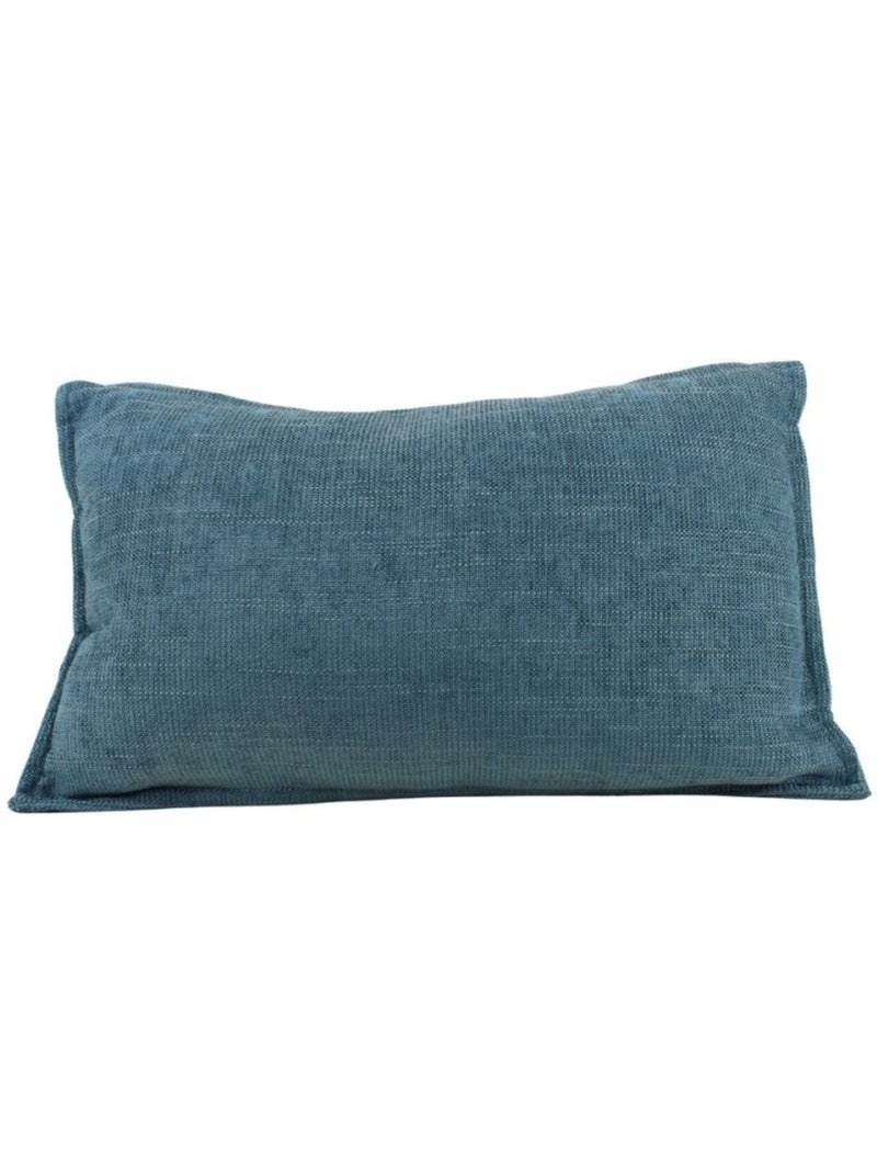 Coussin rectangulaire 30x50cm en tissu Bleu - Kiabi