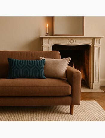 Coussin rectangulaire 30x50cm en tissu