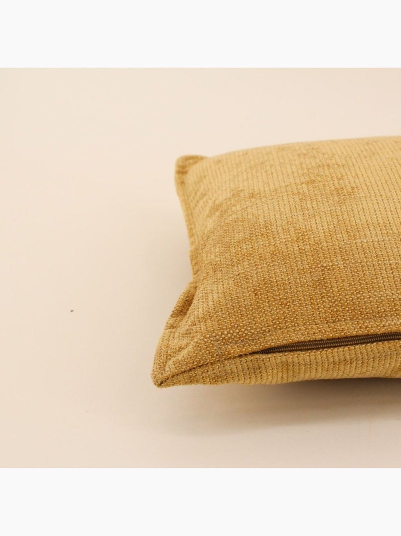 Coussin rectangulaire 30x50cm en tissu Jaune - Kiabi