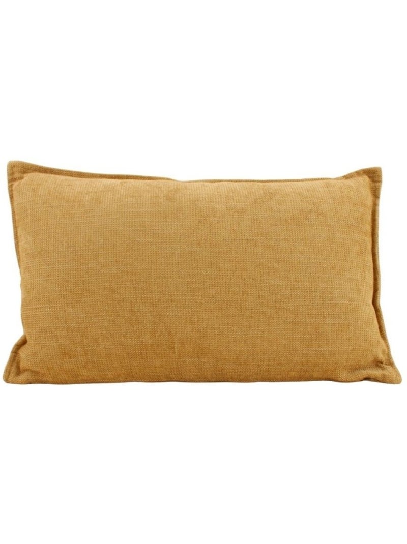 Coussin rectangulaire 30x50cm en tissu Jaune - Kiabi
