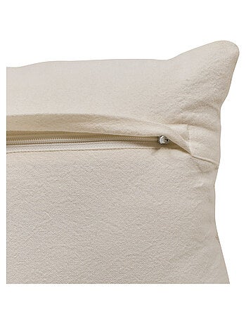 Coussin rectangulaire à motif tissé