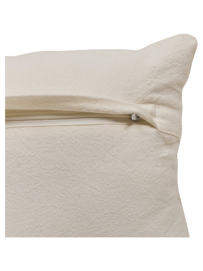 Coussin rectangulaire à motif tissé Beige - Kiabi