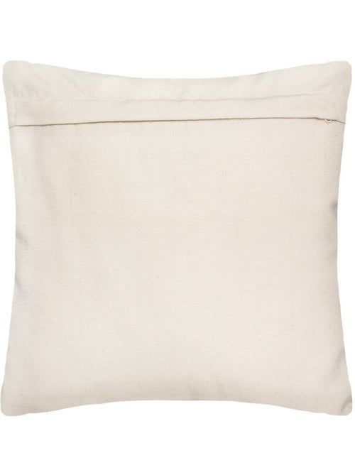 Coussin rectangulaire à pompons en plastique recyclé row - Kiabi