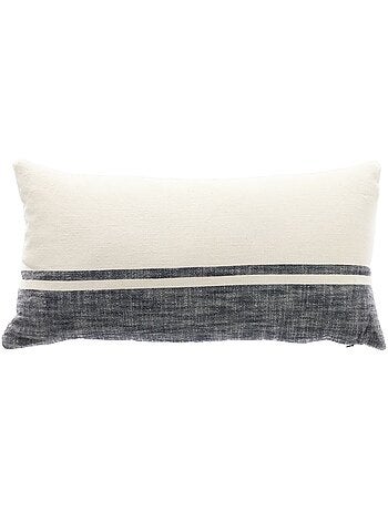 Coussin rectangulaire coton lavé CABANE DE PLAGE