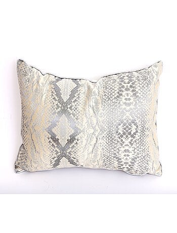 Coussin rectangulaire design effet python Joha