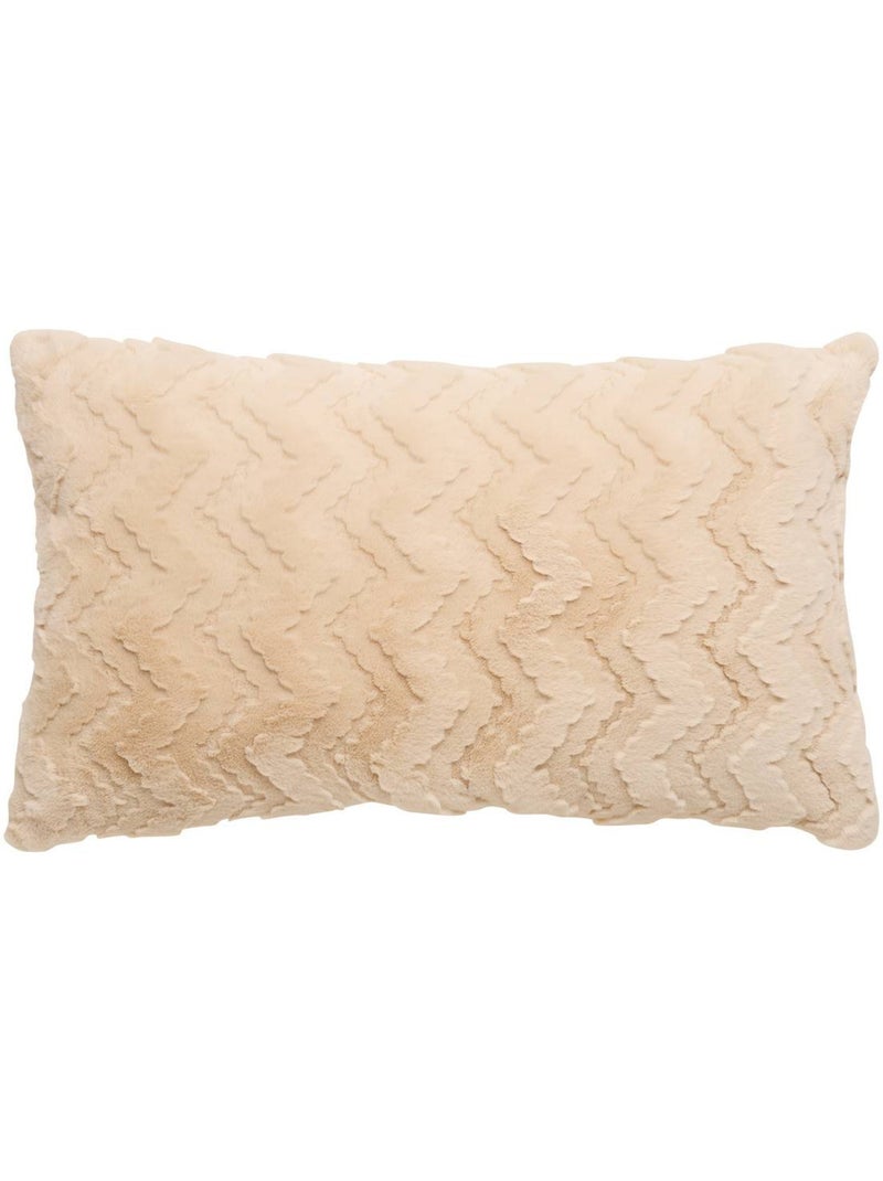 Coussin rectangulaire effet fausse fourrure nalia Lin - Kiabi
